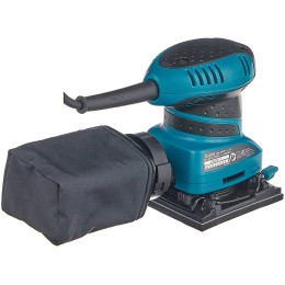 Шлифовальные машины Makita BO4555 ВШМ,{200Вт,114х102мм,14000об\м,ампл-1.5мм,1.1кг,кор,п\сборник,зажим\липучка }